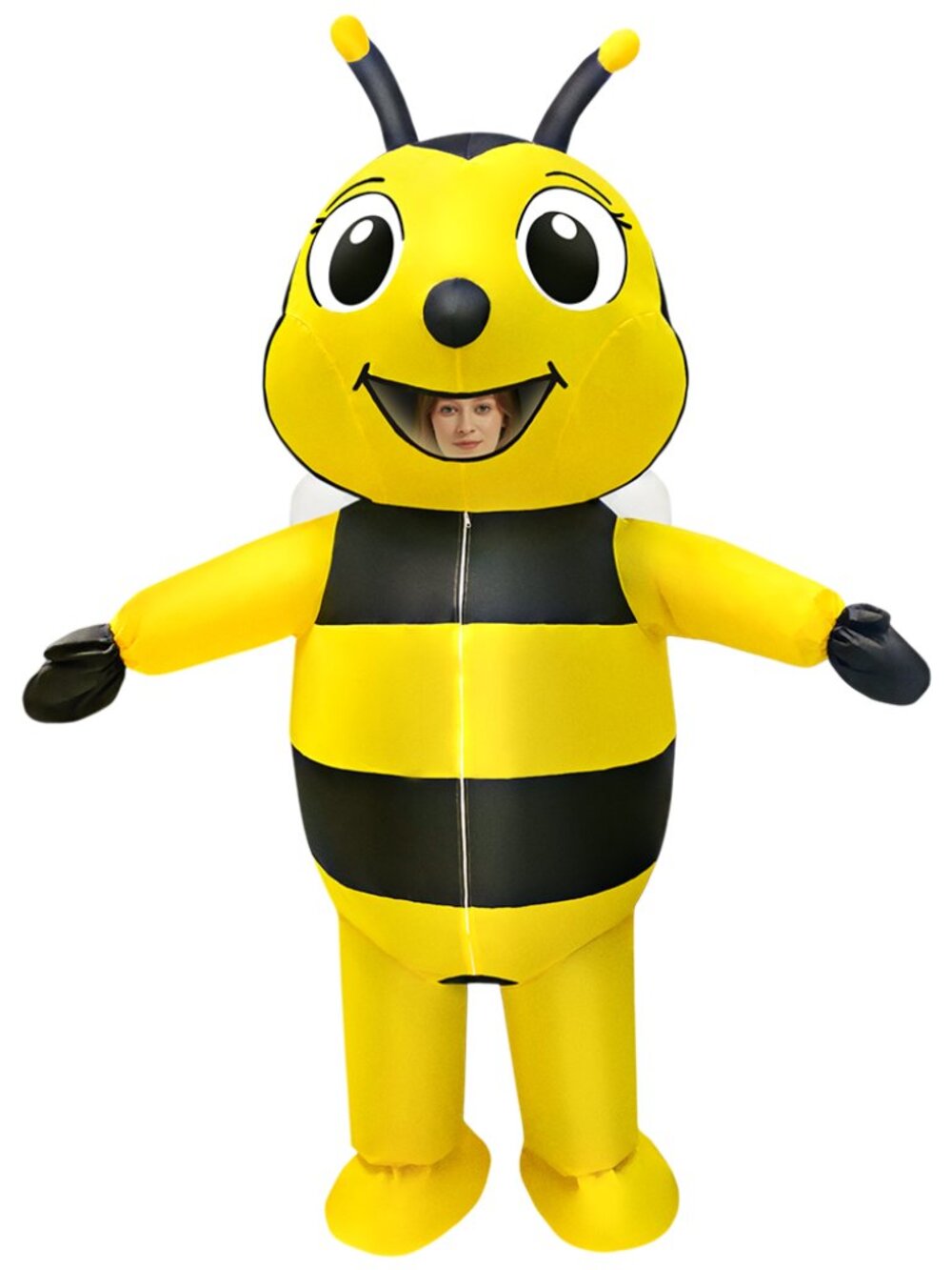 Bumble Bee Inflatable Costume Men Women Full Body Blow Up Adult Halloween
